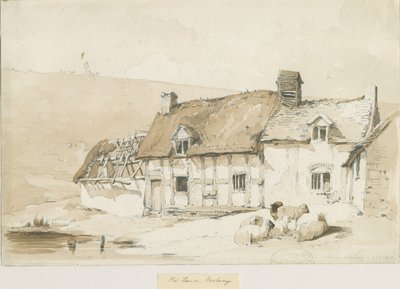 Norbury Village - Old Houses by Thomas Peploe Wood