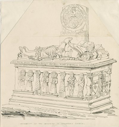 Seighford Church - Tomb of William and Mercy Bowyer by Thomas Peploe Wood