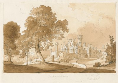 Thickbroom Hall [Manley Hall] by Thomas Peploe Wood