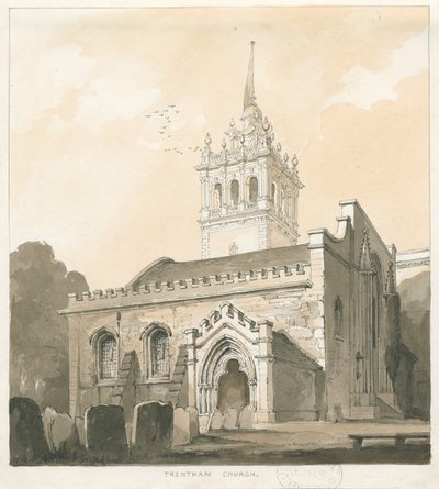 Trentham Church by Thomas Peploe Wood