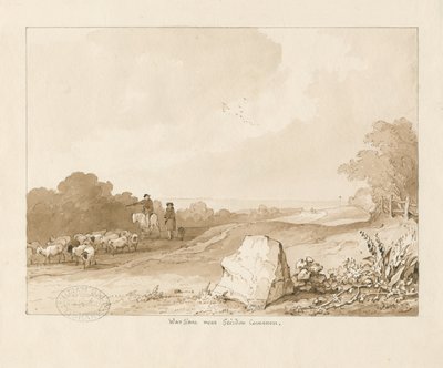 War Stone near Seisdon Common, Trysull by Thomas Peploe Wood