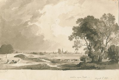 Weston-on-Trent - Distant View by Thomas Peploe Wood