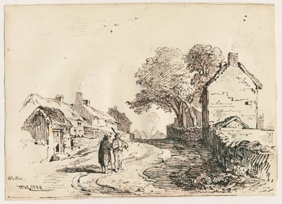 Wetton - Village Street by Thomas Peploe Wood