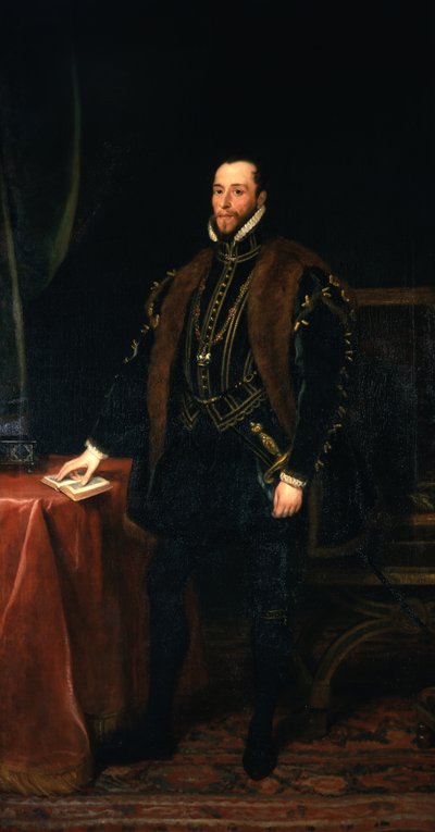 An historical portrait of Thomas, 7th Earl of Northumberland by Thomas Phillips
