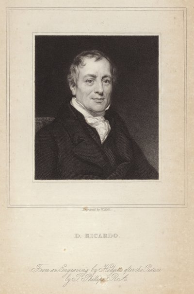 Portrait of David Ricardo by Thomas Phillips