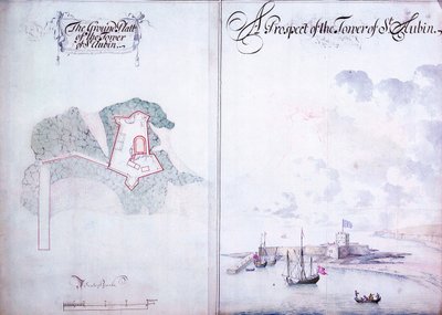 The Tower of St. Aubin by Thomas Phillips