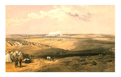 Distant View of Lord Raglans Headquarters before Sebastopol by Thomas Picken