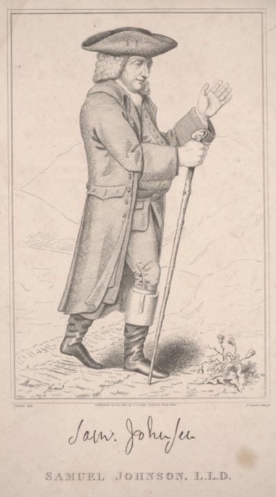 Samuel Johnson, On his Highland Tour in 1773 by Thomas Priscott