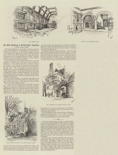 The New Buildings at Trinity Hall, Cambridge by Thomas Raffles Davison