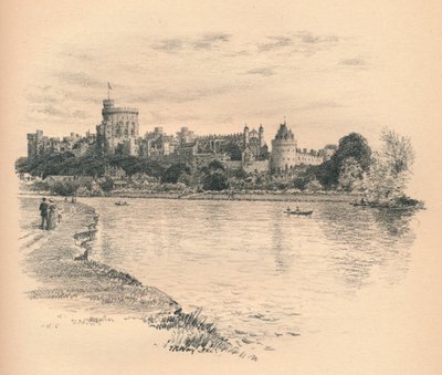 Windsor Castle From The River by Thomas Robert Way