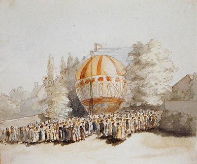 Mrs. Sadler ascending from Pontefract by Thomas Robinson