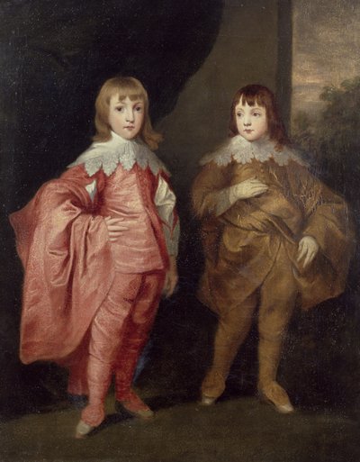 George Villiers, Duke of Buckingham and His Brother, Lord Francis Villiers, 1636, after Van Dyck by Thomas Robson