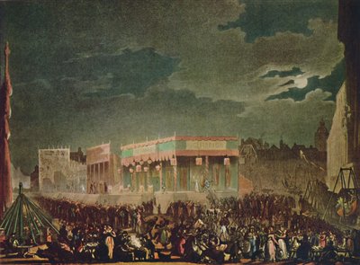 Bartholomew Fair: From the Outside by Thomas Rowlandson, Augustus Charles Pugin