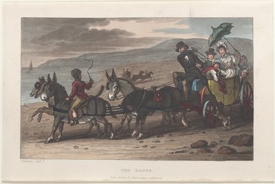 The Sands, from Poetical Sketches of Scarborough, 1813 by Thomas Rowlandson, Joseph Constantine Stadler, J. Bluck