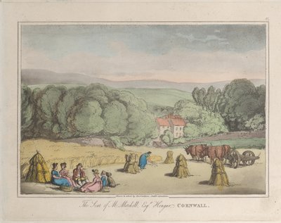The Seat of M. Mitchell Esq. Hengar, Cornwall, from Sketches from Nature, 1822 by ThomasThomas Rowlandson, Joseph Constantine Stadler Thomas Rowlandson, Joseph Constantine Stadler