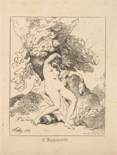 A Bacchante by Thomas Rowlandson