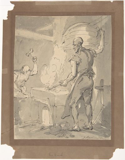 A Blacksmith by Thomas Rowlandson