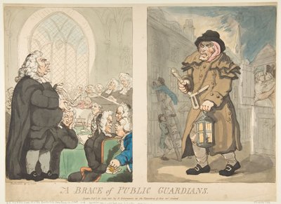 A Brace of Public Guardians by Thomas Rowlandson