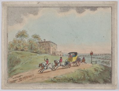 A Coach and Four from Rustic Sketches, 1787 by Thomas Rowlandson
