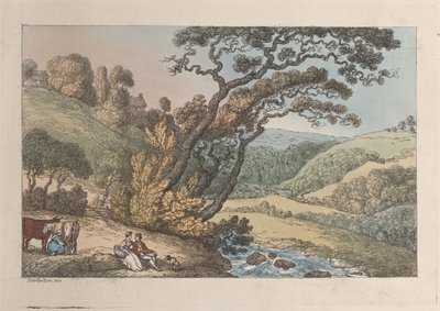 A Cornish View, from Views in Cornwall, 1810 by Thomas Rowlandson