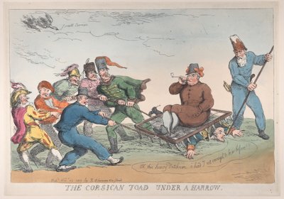 A Corsican Toad Under a Harrow by Thomas Rowlandson