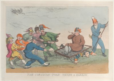 A Corsican Toad Under a Harrow by Thomas Rowlandson