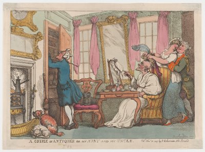 A Couple of Antiques or My Aunt and My Uncle, November 20, 1807 by Thomas Rowlandson
