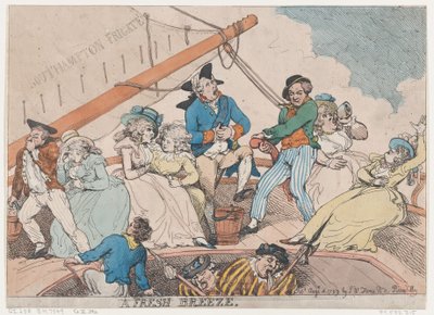 A Fresh Breeze by Thomas Rowlandson