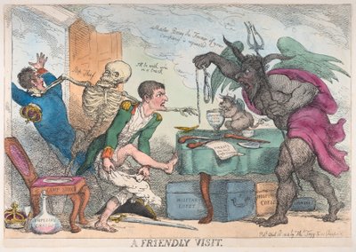 A Friendly Visit by Thomas Rowlandson