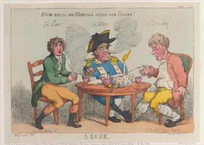 A Glee, March 1, 1808 by Thomas Rowlandson
