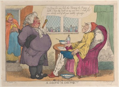 A Going! A Going!!!, reissued 1813 by Thomas Rowlandson