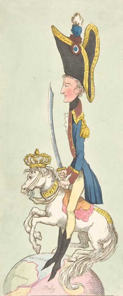 A Great Man on His Hobby Horse, 1803 by Thomas Rowlandson