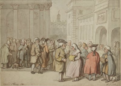 A Group sketched at Rome by Thomas Rowlandson