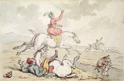 A Hunting Incident by Thomas Rowlandson