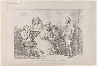 A Lady in Limbo, or Jew Bail Rejected by Thomas Rowlandson