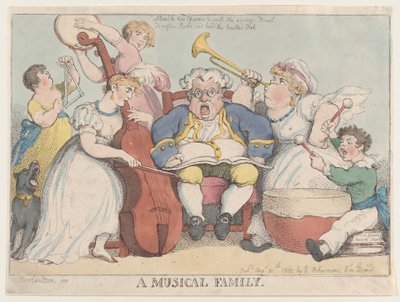 A Musical Family by Thomas Rowlandson