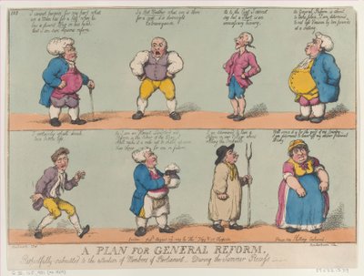 A Plan for General Reform, August 29, 1809 by Thomas Rowlandson