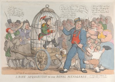 A Rare Acquisition to the Royal Menagerie, July 28, 1815 by Thomas Rowlandson