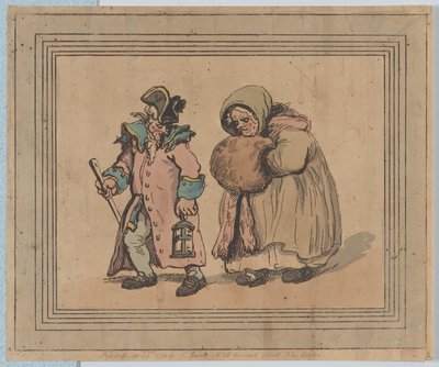 A Return from a Visit, April 3, 1798 by Thomas Rowlandson
