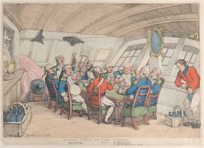 A Snug Cabin, or Port Admiral, June 21, 1808 by Thomas Rowlandson