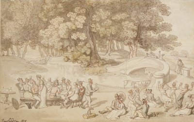A Social Holiday by Thomas Rowlandson