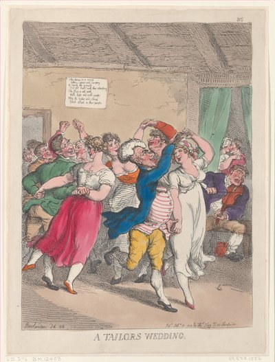 A Tailors Wedding by Thomas Rowlandson