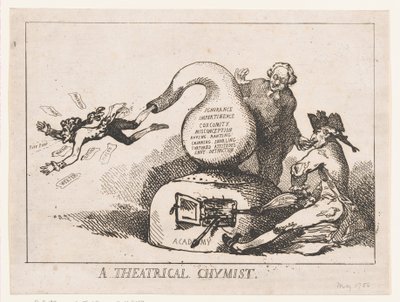 A Theatrical Chemist by Thomas Rowlandson