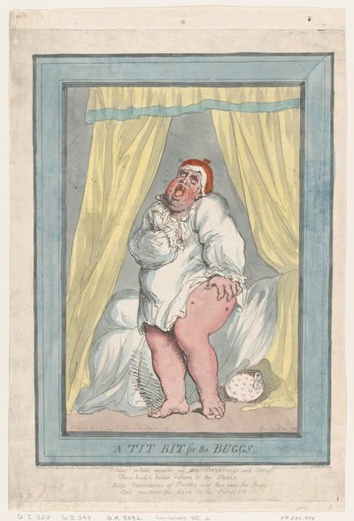 A Tit Bit for the Bugs by Thomas Rowlandson