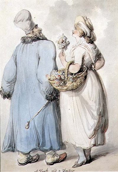 A Turk and a Tartar by Thomas Rowlandson