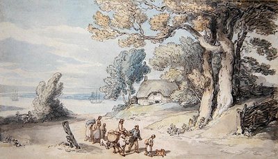 A View on the Isle of Wight by Thomas Rowlandson