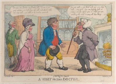 A Visit to the Doctor, 1809-12 by Thomas Rowlandson