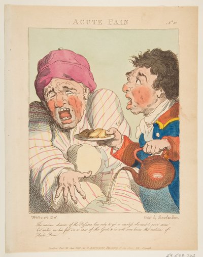 Acute Pain, January 21, 1800 by Thomas Rowlandson