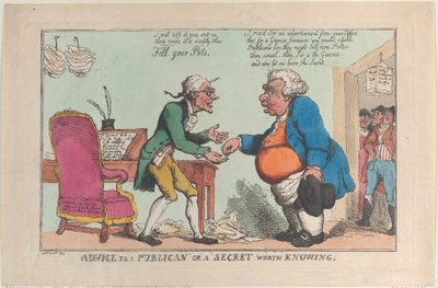 Advice to a Publican, or a Secret Worth Knowing by Thomas Rowlandson