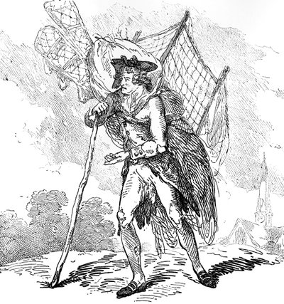 Aerostation out at Elbows or The Itinerant Aeronaut by Thomas Rowlandson